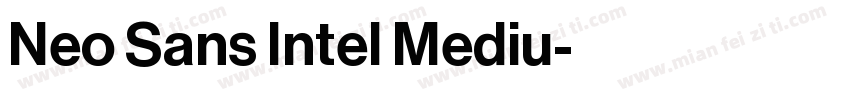 Neo Sans Intel Mediu字体转换